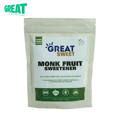 Endulzante Monk Fruit en Polvo x 180 gr-Bebidas-Great Nutrition-Eatsy Market