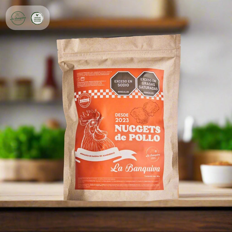Nuggets de Pollo con Harina de Almendra x 20 und (500 gr)-Proteínas-La Banquiva-Eatsy Market