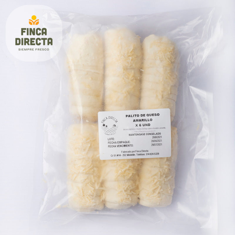 Palitos con Queso Amarillo x 6 und-Pasabocas y Snacks-Finca Directa-Eatsy Market