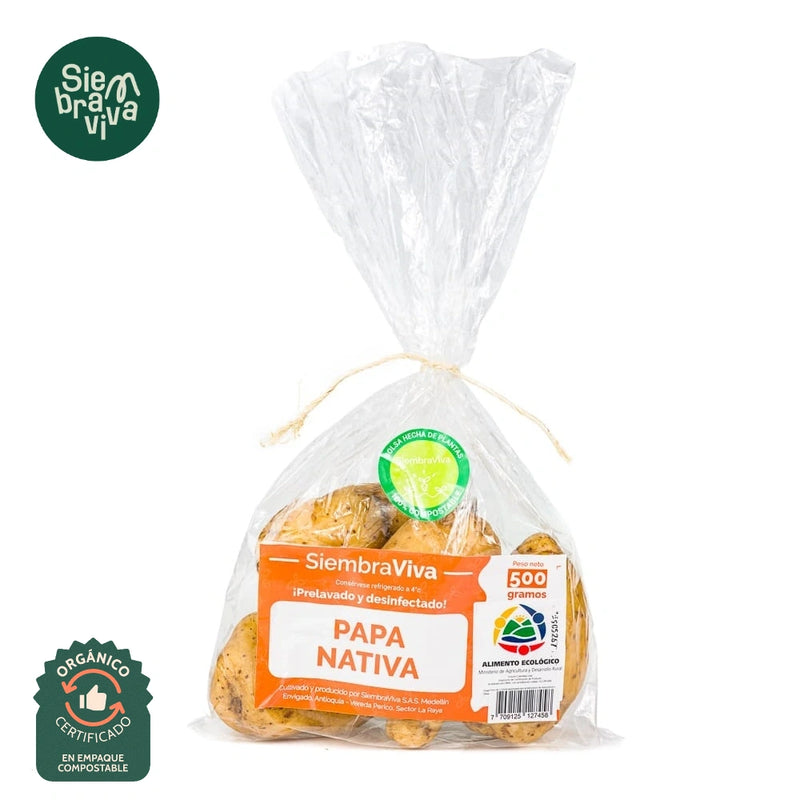 Papa Nativa Organica SiembraViva x 500 gr-Vegetales-SiembraViva-Eatsy Market