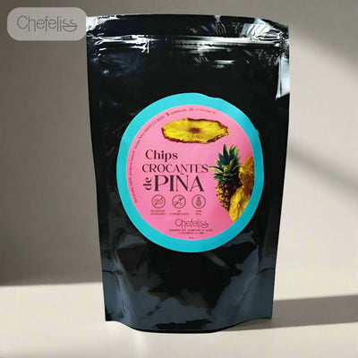 Chips de Piña Crocante x 4 und de 44 gr-Pasabocas y Snacks-Chefeliss-Eatsy Market