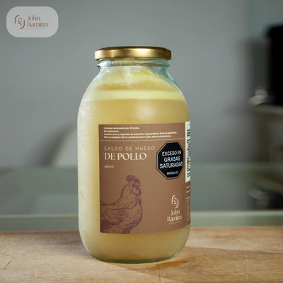 Caldo de Hueso de Pollo en Cocción Lenta x 850 ml-Proteínas-John Ramirez-Eatsy Market