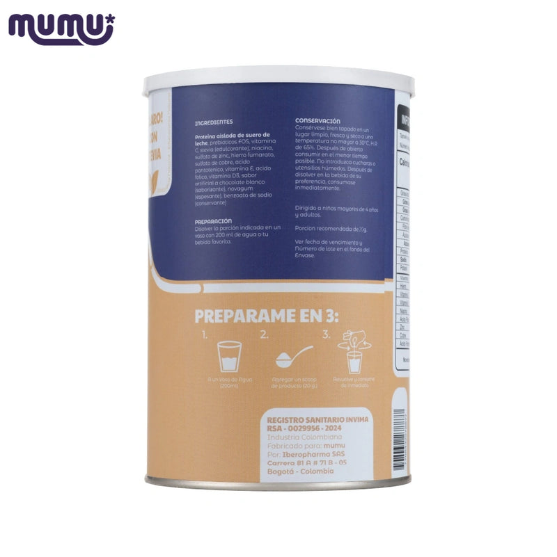 Proteina en Polvo x 500 gr (25 porc)-Proteínas-Mumu-Eatsy Market