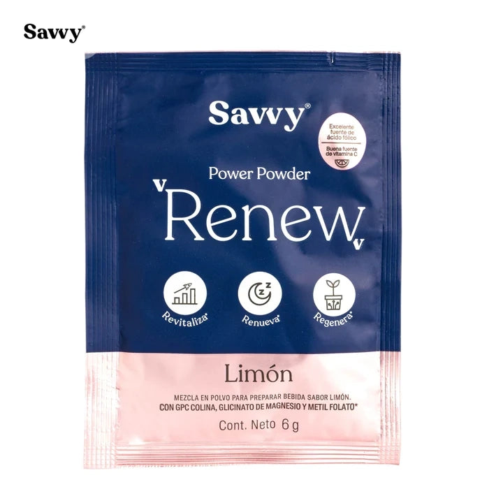 Power Powder Renew Limon x 30 und (180 gr)-Bebidas-Savvy-Eatsy Market