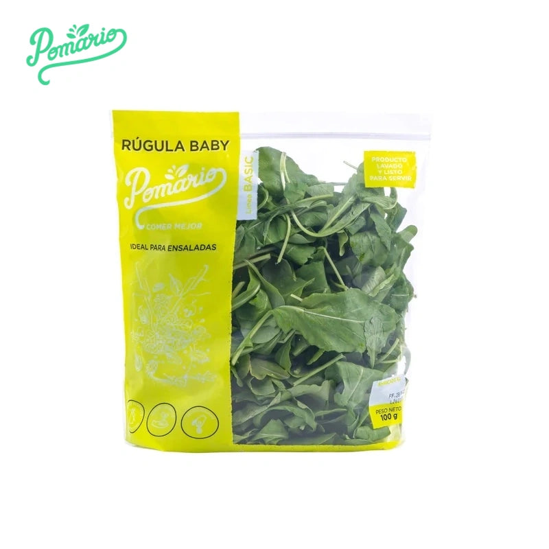 Rúgula Baby Orgánica-Vegetales-Pomario-x 100 gr (Aprox 4 porc)-Eatsy Market
