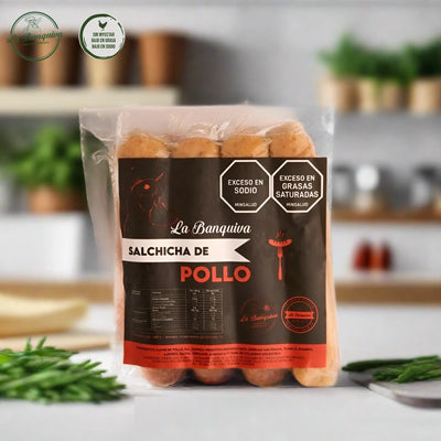 Salchicha 100% de Pollo x 8 und-Proteínas-La Banquiva-Eatsy Market
