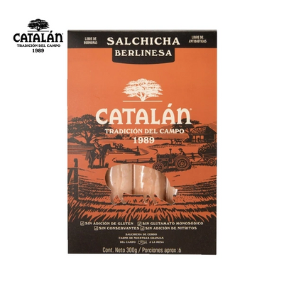 Salchicha Berlinesa x 6 und (300 gr)-Proteínas-Catalán-Eatsy Market