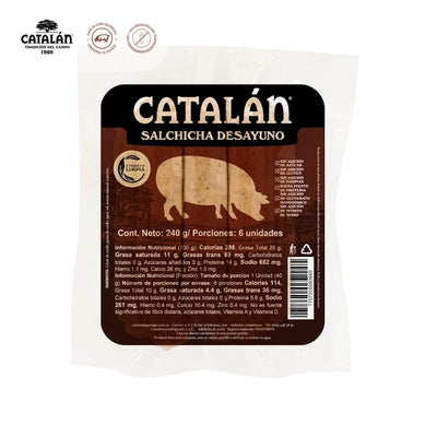 Salchicha Desayuno x 6 und (240 gr)-Proteínas-Catalán-Eatsy Market