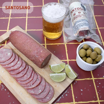 Salchichon Cervecero Entero Libre de Nitritos x 400 gr-Proteínas-Santosano-Eatsy Market