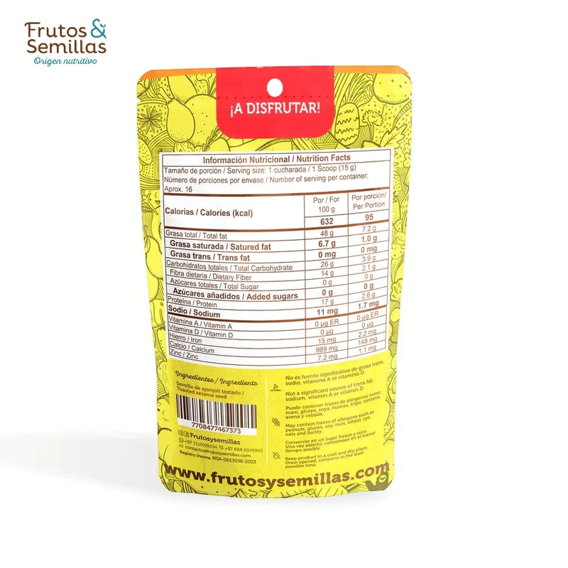 Semillas de Ajonjolí-Despensa-Frutos & Semillas-Tostado-x 125 gr-Eatsy Market
