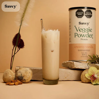 Proteína Veggie Powder Creammy de Vainilla-Proteínas-Savvy-x 630 gr-Eatsy Market