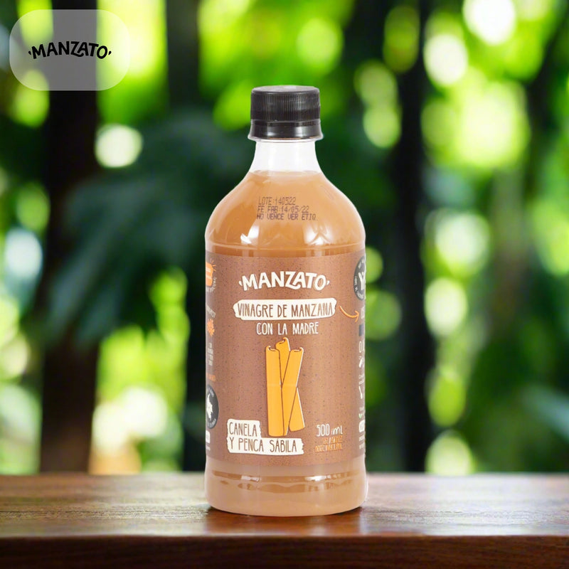 Vinagre de Manzana con Canela y Penca Sábila x 500 ml-Despensa-Manzato-Eatsy Market