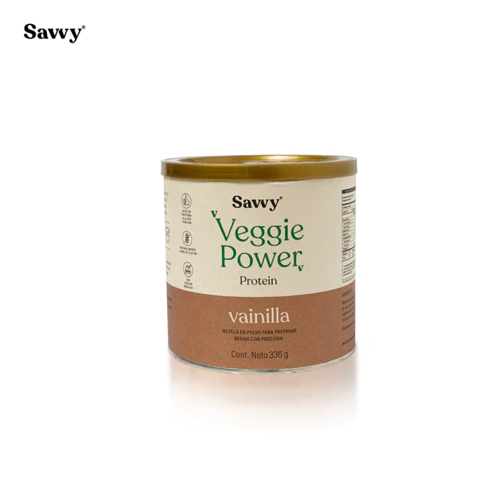 Proteína Veggie Power de Vainilla-Proteínas-Savvy-x 308 gr-Eatsy Market