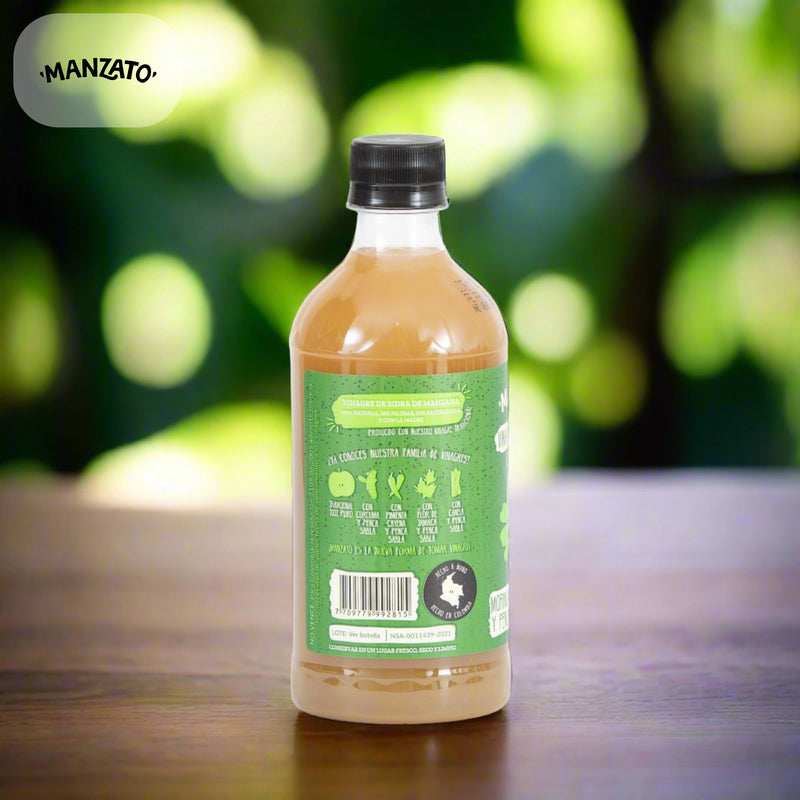 Vinagre de Manzana con Moringa y Penca Sabila-Despensa-Manzato-x 500 ml-Eatsy Market