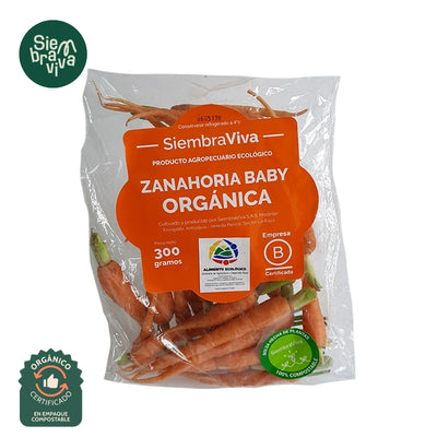 Zanahoria Baby Organica SiembraViva x 300 gr-Vegetales-SiembraViva-Eatsy Market