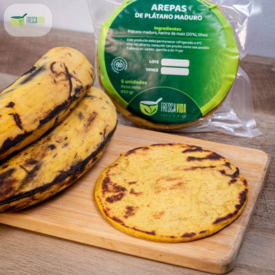 Arepa de Platano Maduro Fresca Vida x 5 und-Cereales y Granos-Fresca Vida-Eatsy Market