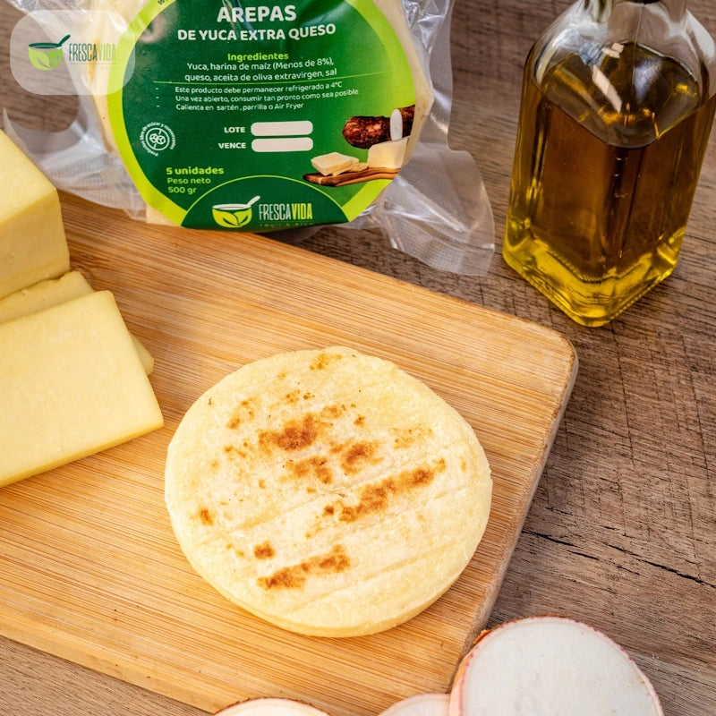 Arepa de Yuca Extraqueso x 5 und-Cereales y Granos-Fresca Vida-Eatsy Market