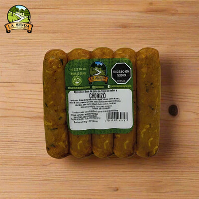 Chorizo Campesino Vegano x 5 und (270 gr)-Proteínas-La Senda-Eatsy Market