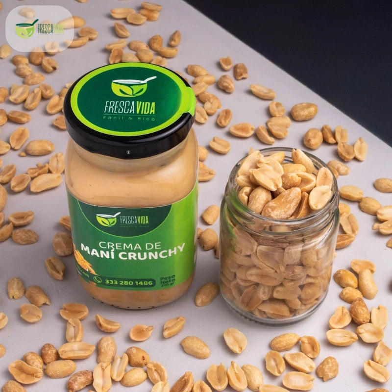 Crema de Mani Crunchy 100% x 210 gr-Despensa-Fresca Vida-Eatsy Market