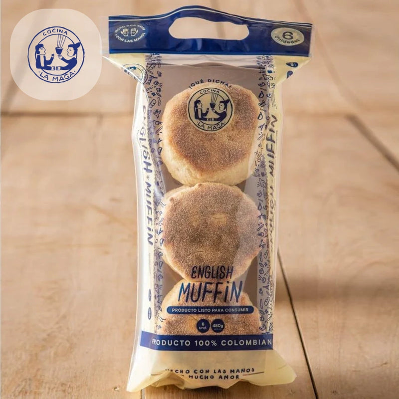 English Muffins x 6 und (480 gr)-Panadería-La Maga-Eatsy Market