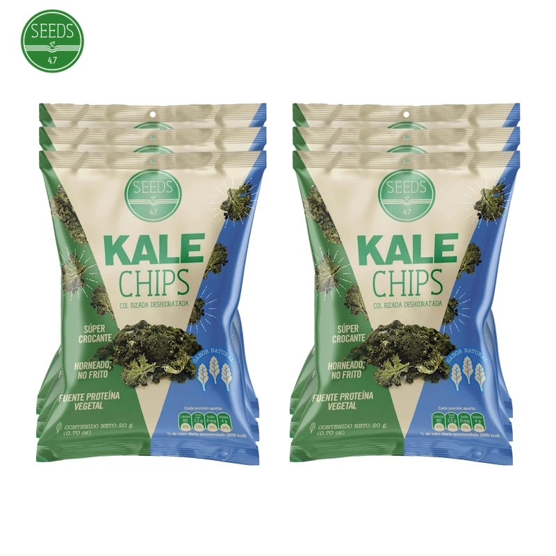 Kale Chips Natural x 6 paq de 20g-Despensa-Seeds 4.7-Eatsy Market