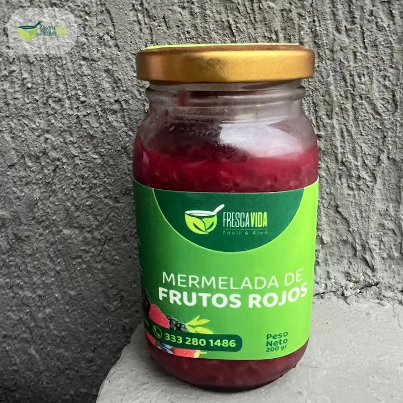Mermelada sin Azucar de Frutos Rojos y Datiles x 200 gr-Salsas-Fresca Vida-Eatsy Market
