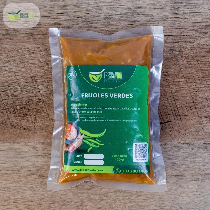 Frijoles Verdes x 1 porc (400 gr)-Sopas-Fresca Vida-Eatsy Market
