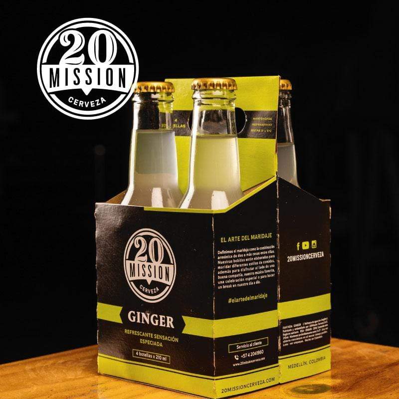 20Mission Ginger (210 ml)-Bar-20Mission Cerveza-4 pack-Eatsy Market