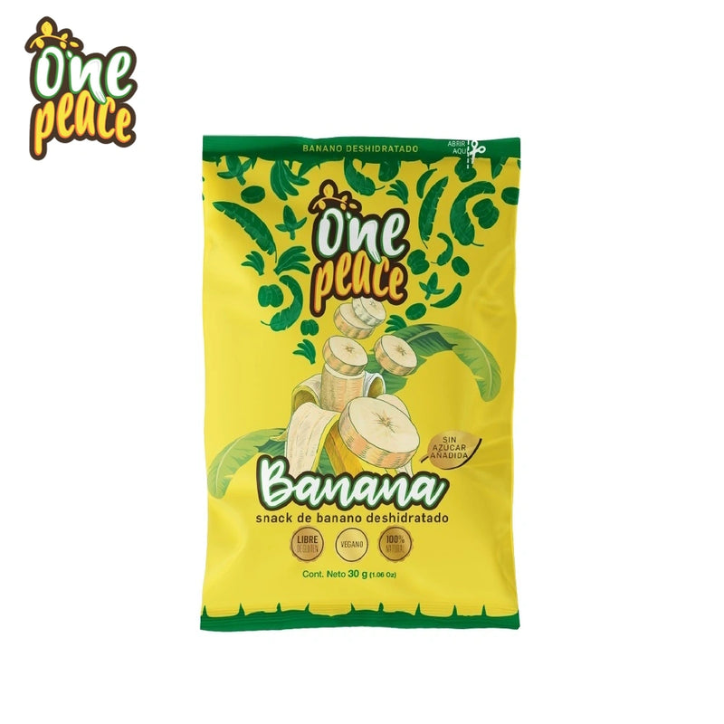 Snack de Banano Deshidratado-Pasabocas y Snacks-One Peace-x 6 und de 30 gr-Eatsy Market