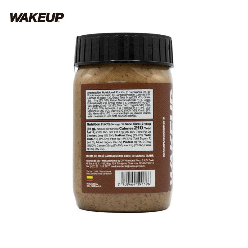 Crema de Maní con Chocolate-Despensa-Wakeup-x 18 porc (360 gr)-Eatsy Market