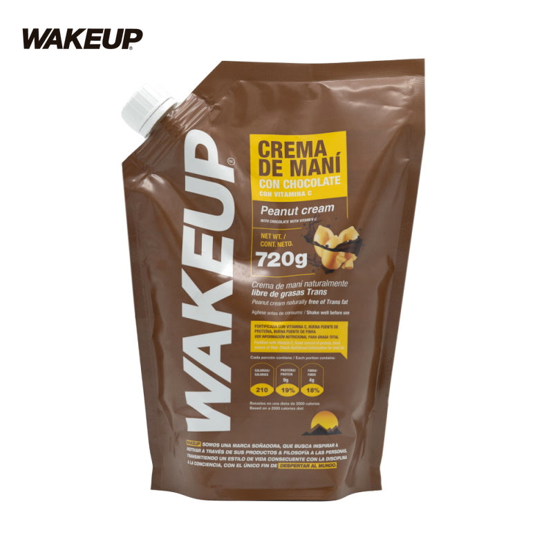 Crema de Maní con Chocolate-Despensa-Wakeup-x 36 porc (720 gr)-Eatsy Market