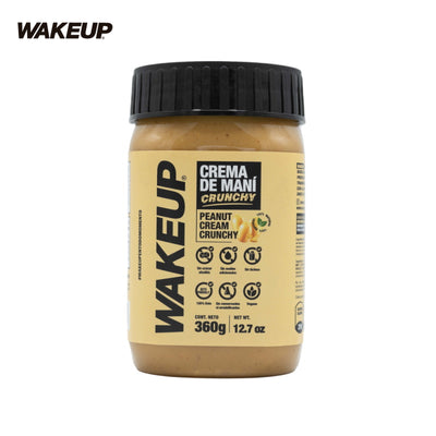 Crema de Maní Crunchy-Despensa-Wakeup-x 18 porc (360 gr)-Eatsy Market