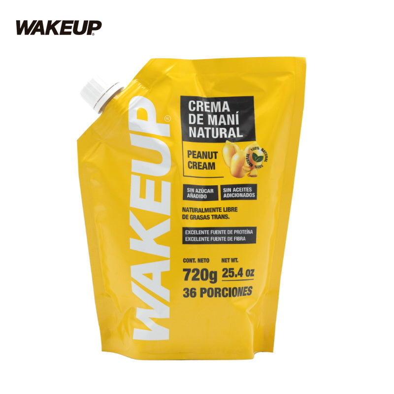 Crema de Maní Natural-Despensa-Wakeup-x 36 porc (720 gr)-Eatsy Market