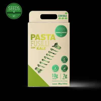 Pasta Fusilli con Kale x 2 porc (200 gr)-Cereales y Granos-Seeds 4.7-Eatsy Market
