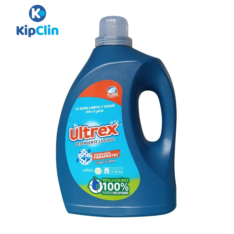 Detergente Líquido Ultrex Floral-Cuidado de la Ropa-KipClin-x 4lt-Eatsy Market