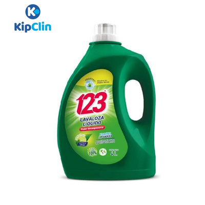 Lavaloza 123 Limón-Limpieza & Desinfección-KipClin-x 4 lt-Eatsy Market