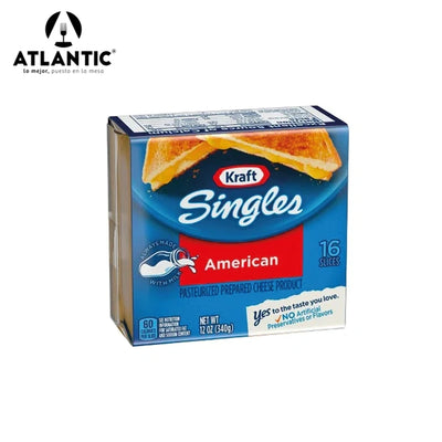 Queso Americano en Tajadas Kraft x 16 und-Proteínas-Atlantic-Eatsy Market