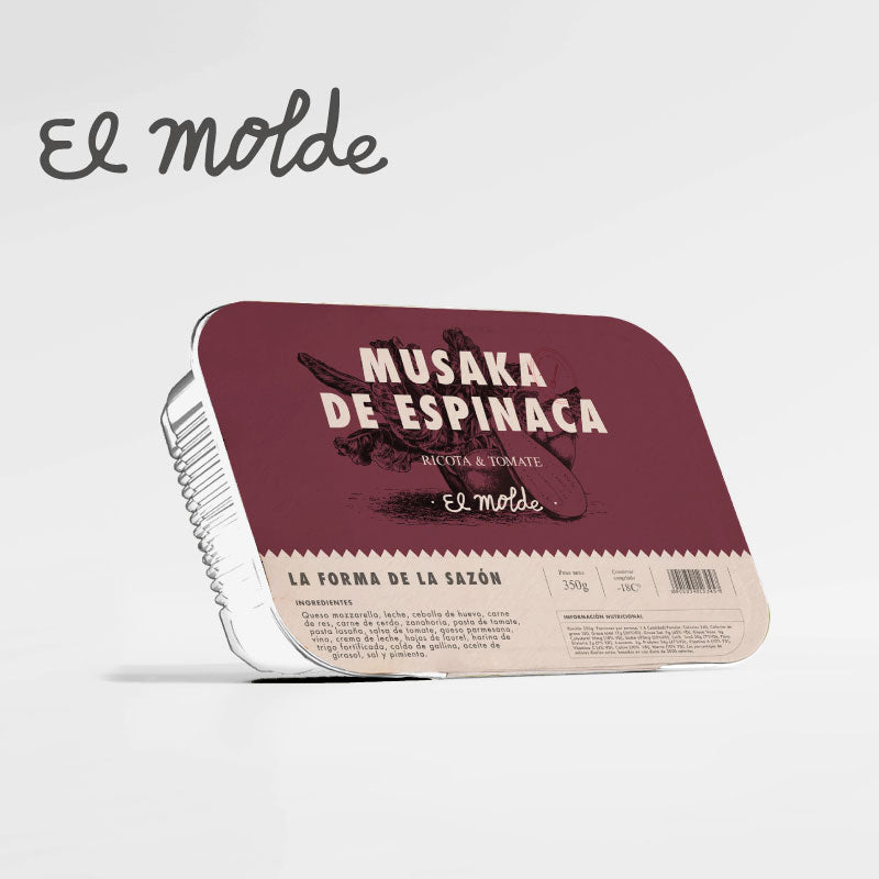 Musaka de Espinaca, Ricota y Tomate-Moldes-El Molde-Individual-Eatsy Market
