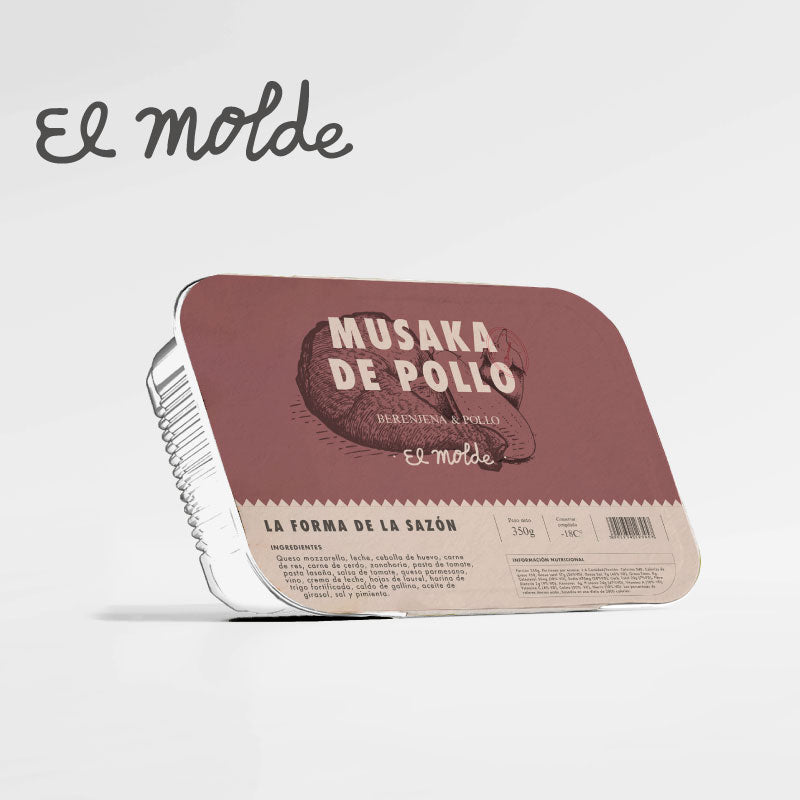 Musaka de Pollo-Moldes-El Molde-Individual-Eatsy Market