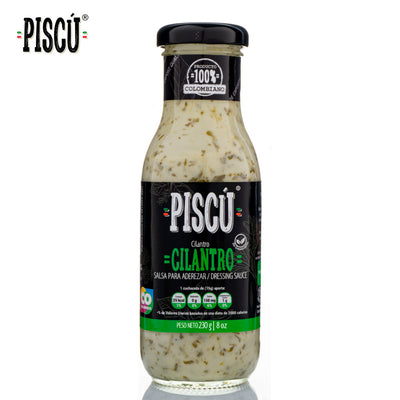 Salsa Vegana de Cilantro x 15 porc (230 gr)-Salsas-Piscú-Eatsy Market