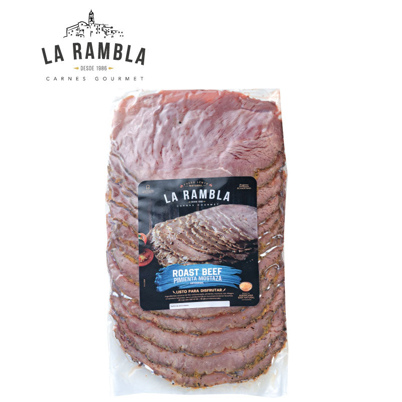 Roast Beef Pimienta-Mostaza-Proteínas-La Rambla-x 460 gr-Eatsy Market