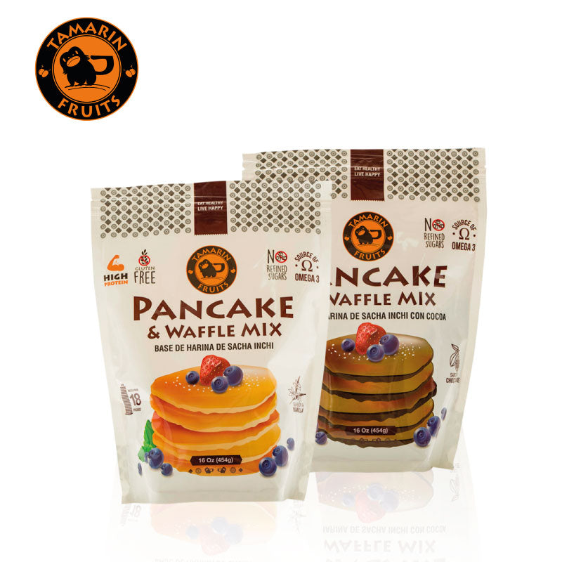 Pancake & Waffle Mix de Sacha Inchi x 545 gr (18 pancakes)-Despensa-Tamarin Fruits-Vainilla-Eatsy Market