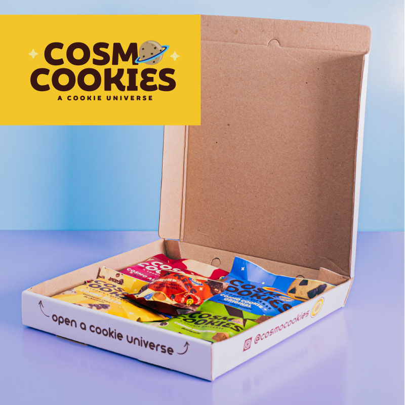 Box Cosmo en Empaque Individual x 5 und-Boxes-Cosmo Cookies-Mix Pizza - Galleta - Brownie - Meteorito - Alfajor-Eatsy Market