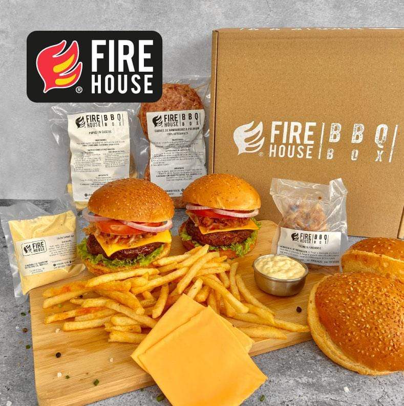 Kit Burger Centro de Queso (Para 2 personas)-Boxes-Firehouse-Papas a la Francesa-Eatsy Market