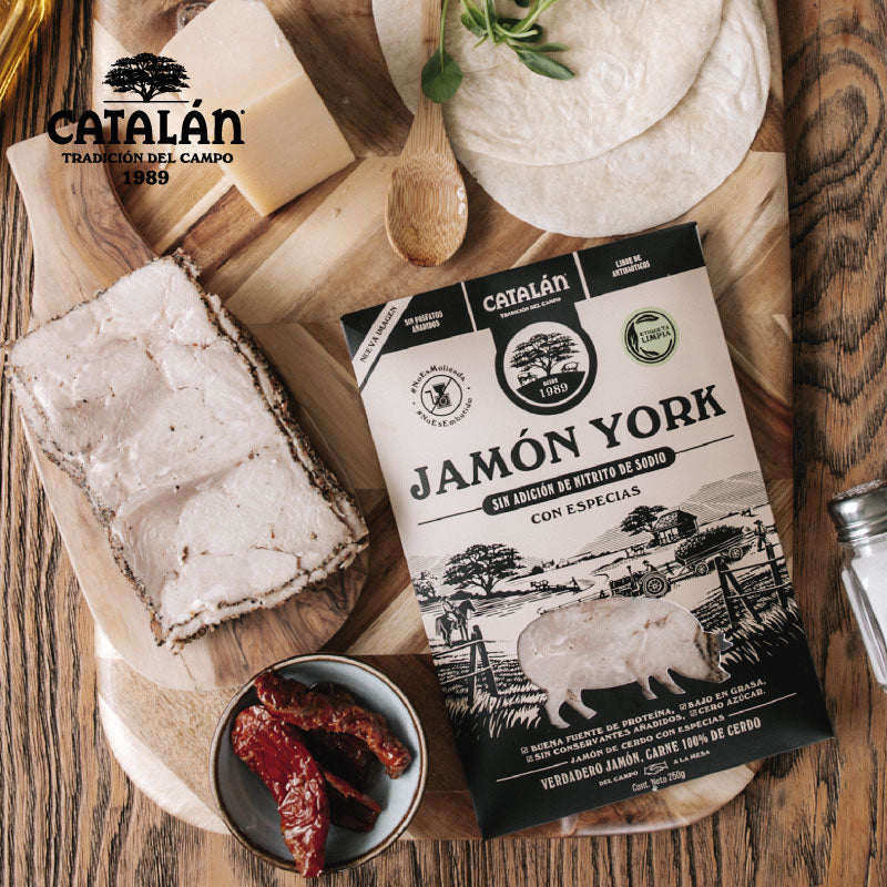 Jamón York con Especias x 6 porc (210 gr)-Proteínas-Catalán-Eatsy Market