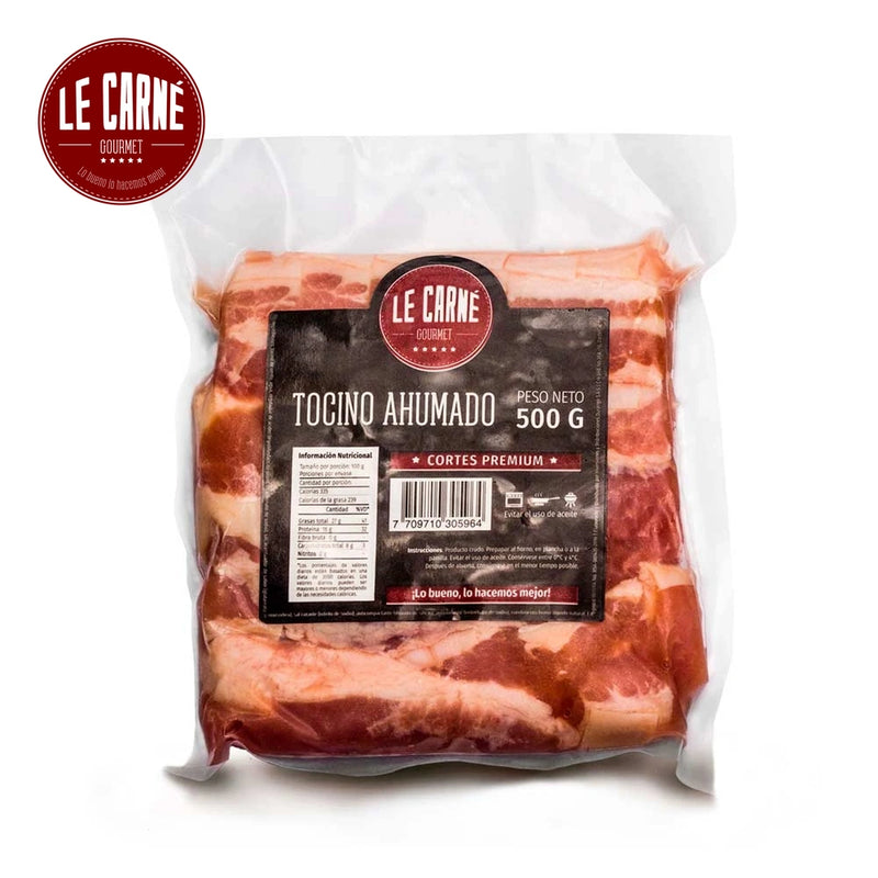 Tocino Ahumado x 500 gr-Proteínas-Le Carne-Eatsy Market